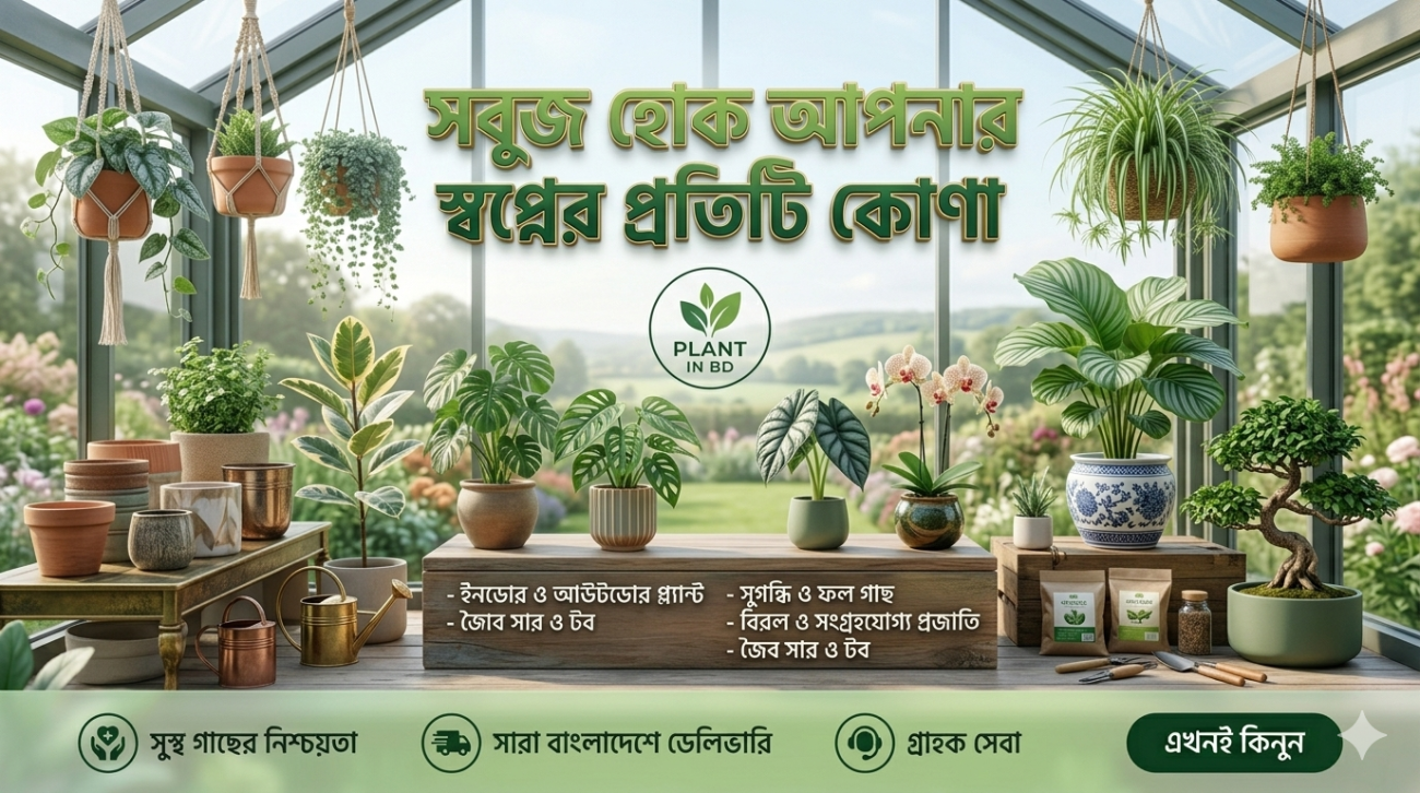 Plant In BD Home Banner - Indoor Plants, Outdoor Plants & Gardening Accessories